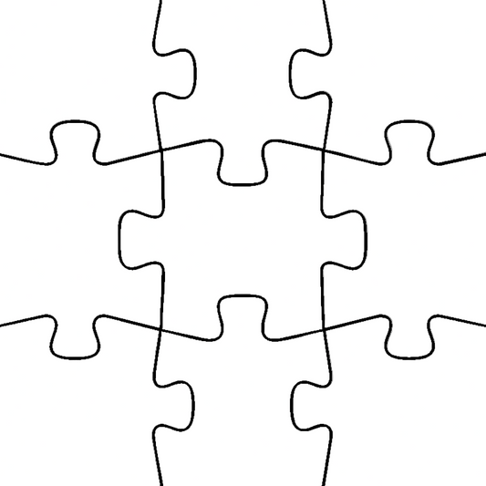 Puzzles 2D pour chasse au trésor ou révélation