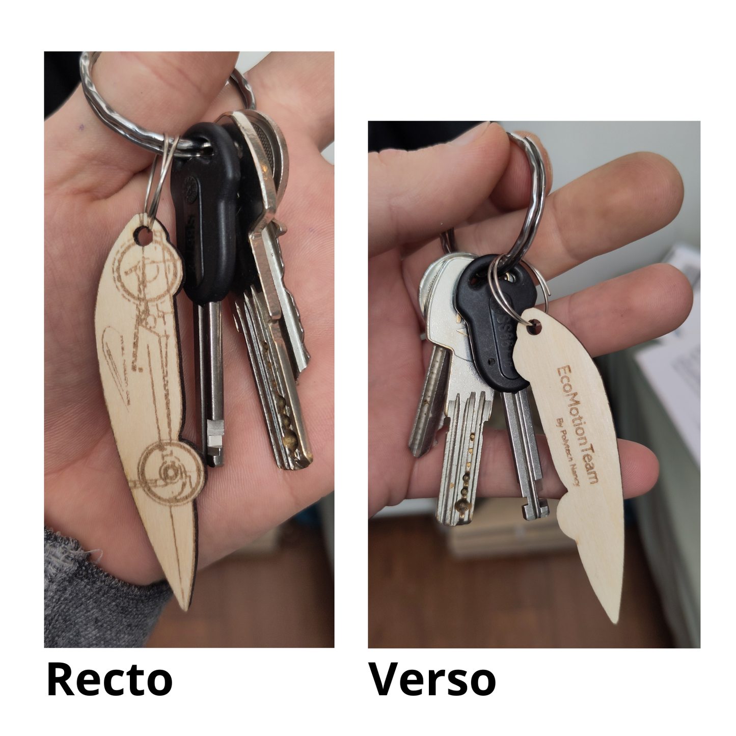 Porte clef en bois